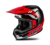 Fly Racing Kinetic DBK Special Edition, casco da motocross M female Nero/Rosso/Grigio Chiaro