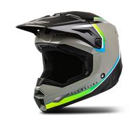 Fly Racing Kinetic Vision Casco Motocross, nero-grigio, taglia XL