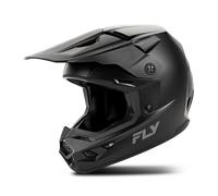 Fly Racing Kinetic Solid, casco da motocross L female Nero Opaco