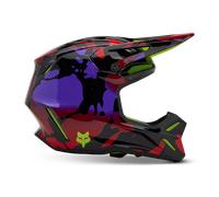 Casco Cross FOX Racing V3 Throttle Giallo FluoM Giallo Fluo
