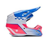 Fox Casco da motocross V1 Collect rosa-blu Taglia M Uomo