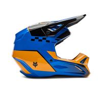 FOX V1 Collect Casco da motocross, blu-arancione, taglia XS per maschi