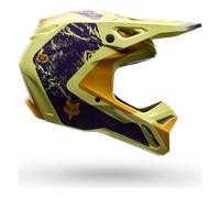 Casco Cross Fox V1 Image Stampa giallo peraM giallo pera