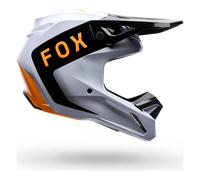 FOX V1 Noble Casco da motocross, nero-bianco-arancione, taglia XL per maschi