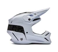 FOX V3 RS Fracture Carbon Casco da motocross, bianco, taglia S per maschi