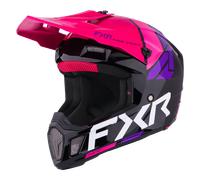 FXR Casco da motocross Clutch Comp Nero-Rosa Taglia L per maschi