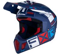 FXR Clutch CX Pro MIPS Casco Motocross, bianco-rosso-blu, taglia M