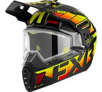 FXR Clutch X Evo Casco da motoslitta, nero-rosso-giallo, taglia S per maschi