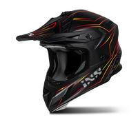 IXS iXS189FG 2.0 Casco Motocross, nero-rosso, taglia M