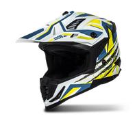 IXS iXS363 2.0 Casco Motocross, bianco-blu-giallo, taglia XL