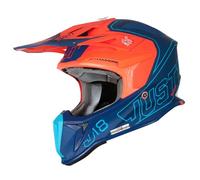 casco cross just1 j18 mips vertigo - blu / arancione M