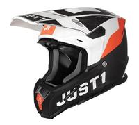 casco cross just1 j22 carbon adrenaline - arancione / bianco M