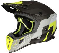 Casco cross JUST1 J38 KORNER Giallo Fluo Titanio