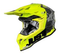 casco cross just1 j39 kinetic camo - verde / nero XL