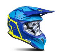 Just1 J39 Poseidon, casco a croce XL male Blu/Azzurro/Giallo Fluo