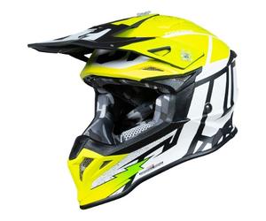 casco cross just1 j39 poseidon - giallo / nero L