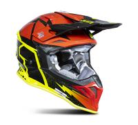 Casco Cross Just1 J39 Poseidon Nero/Giallo Fluo/RossoM Nero,Giallo Fluo,Rosso