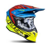 Casco Cross Just1 J39 Thruster Fluo Blu/Rosso/GialloM Fluo Blu,Rosso,Giallo