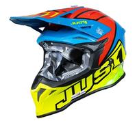 casco cross just1 j39 thruster - giallo / blu M