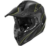Casco Cross Kappa KV49 Evo Chaser Nero Opaco Grigio Giallo XXL