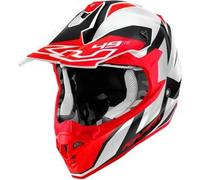 Casco Cross Kappa KV49 Evo Great Bianco Lucido Rosso Nero XXL