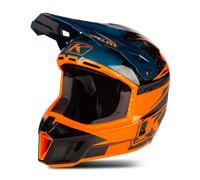 Casco Cross Klim F3 Carbon Pro Striker Petrolio/ArancioXL Petrolio,Arancio