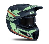 Leatt 3.5 Matcha, casco da motocross M female Verde/Blu/Rosso