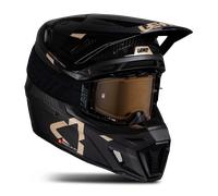 Leatt 9.5 Carbon Casco da motocross in bronzo 2025 con occhiali, carbone, taglia L per maschi