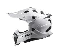 LS2 MX700 Subverter Evo II Solid Casco da motocross, bianco, taglia S per maschi