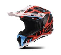 LS2 Helmets Casco Cross MX700 Subverter Evo II Stomp Bianco/Blu/Rosso Lucido XL