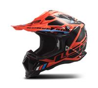 LS2 MX700 Subverter Evo II Stomp Casco da motocross, nero-arancione, taglia XS per maschi