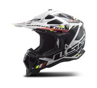 LS2 MX700 Subverter Evo II Stomp Casco da motocross, nero-bianco, taglia 3XL