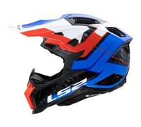 Casco Cross Ls2 MX703 C X-Force GALUO Bianco Rosso Blu XL