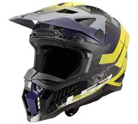 LS2, Casco Moto Cross MX703 X-FORCE GALUO Gloss Grey H-V Yellow, XS