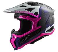 casco cross ls2 mx703 carbon x-force victory - rosa XXL