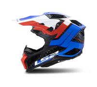 Casco Cross LS2 MX703 X-Force Bianco/Rosso/BluM Bianco,Rosso,Blu