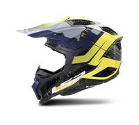 LS2 MX703 X-Force Galuo Carbon Casco da motocross, grigio-giallo, taglia M per maschi