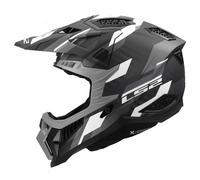 LS2, Casco Moto Cross X-FORCE PHANTOM Black Grey, S