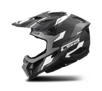LS2 MX703 X-Force Phantom Casco da motocross, nero/grigio, Taglia S (55/56)