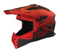 §Casco Cross LS2 MX708 Fast II Anatra Opaco Arancio-Rosso§
