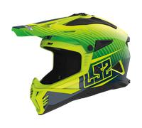 LS2 LS2 - Casco MX708 Fast II Duck Matt H-V Verde / H-V Giallo L