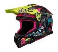 §Casco Cross LS2 MX708 Fast II Gorilla Viola-Giallo Fluo§