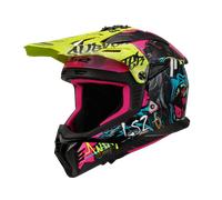 Casco Cross Ls2 Mx708 Fast II Gorilla Viola Lucido H-V Giallo XXL