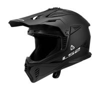 LS2 MX708 Fast II Solid Casco da motocross, nero, taglia 3XL