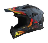 §Casco Cross LS2 MX708 Fast II Wash Nero Opaco-Grigio§