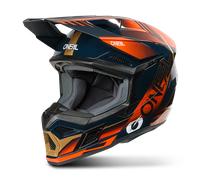 ONeal 3SRS Haze S26, casco da motocross M female Blu/Arancione/Oro