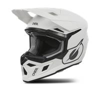 O'NEAL | Casco da motocross | MX | Calotta in ABS, standard di sicurezza ECE 22.06, aperture di ventilazione per un raffreddamento ottimale | Casco 3SRS SOLID V.24 | Adulto | Bianco | Taglia XXL