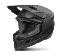 ONeal 3SRS Solid S26, casco da motocross M female Opaco Nero/Grigio Scuro