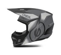 Oneal 3SRS Vision Casco Motocross, nero-grigio, taglia L