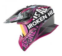 Casco Cross Rotto Squadron V3 Rosa + Occhiali MX Struggler Rosa